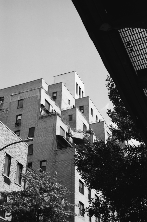 Corners of a brick building
