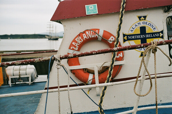 Life preserver on boat