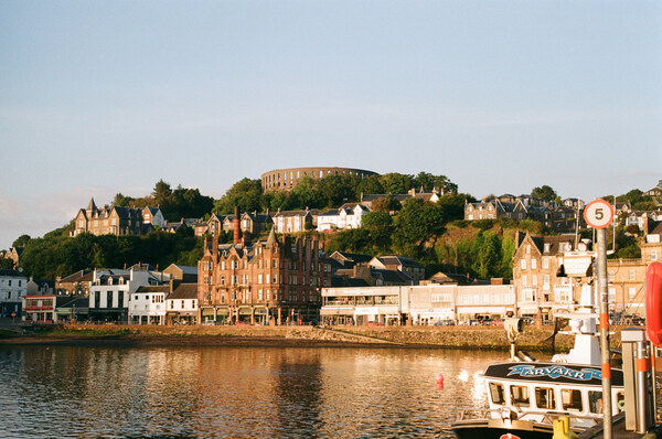 Cove, tower in background