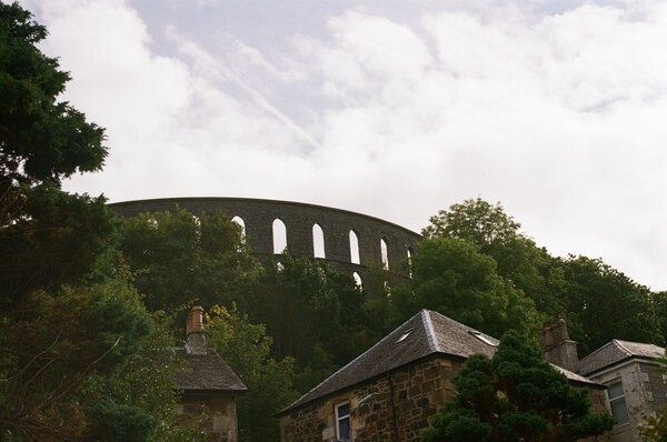 McCaig tower from below