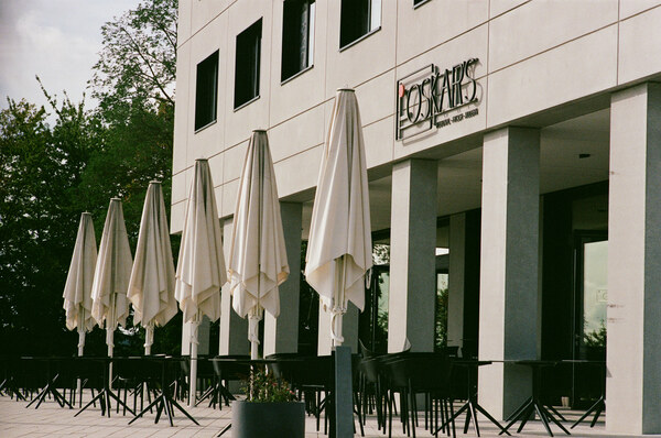 Oksar's restaurant umbrellas